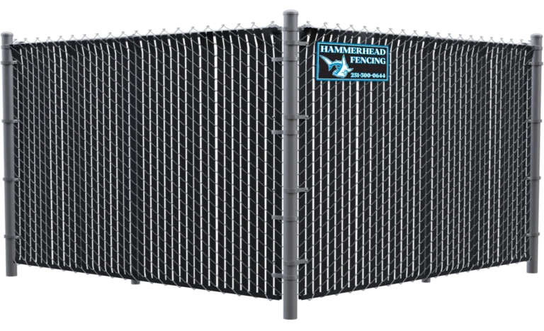 Chain Link with Privacy Slats